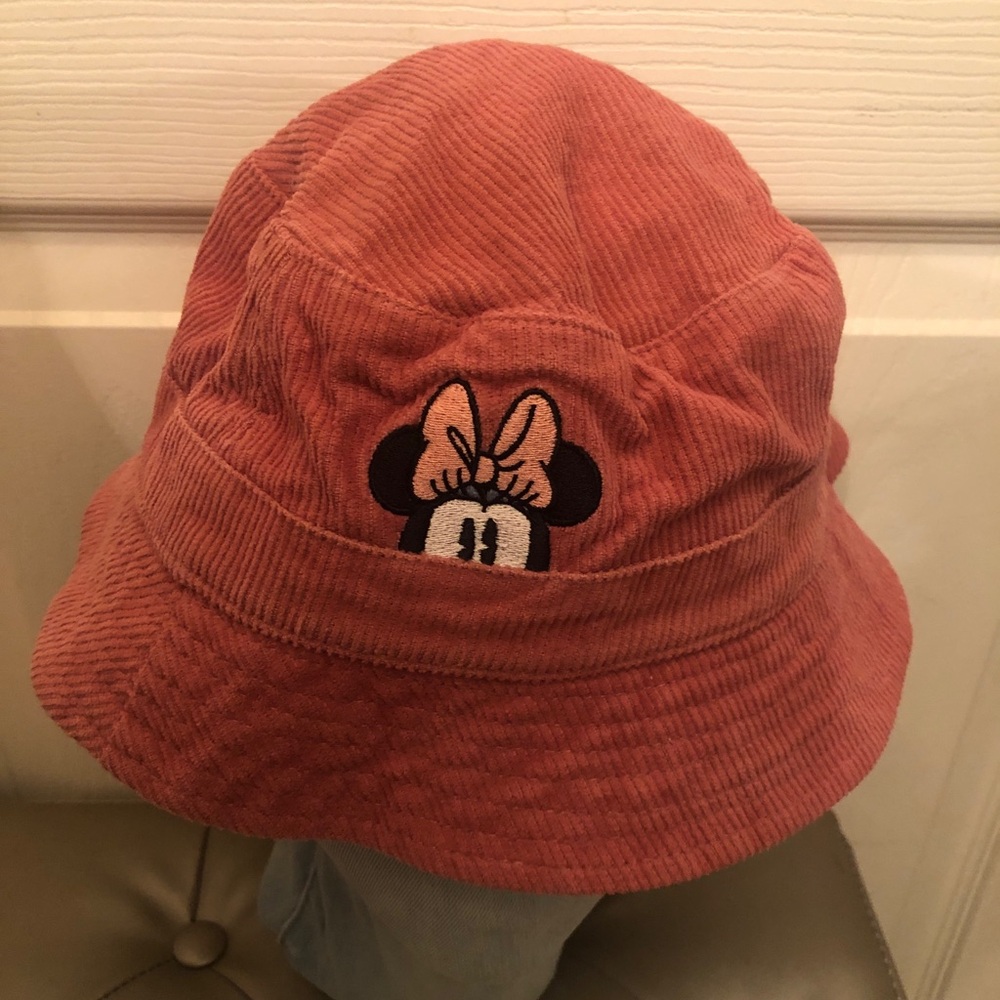 Minnie Mouse Corduroy Bucket Hat - Rust
